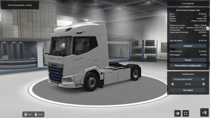 ETS2 – Paccar EX-D2 1000 DAF XF Electric V1.56