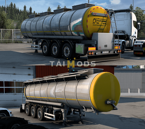 MOD ETS2 – Skin Thùng Hàng SCS Food Tankers Trailer
