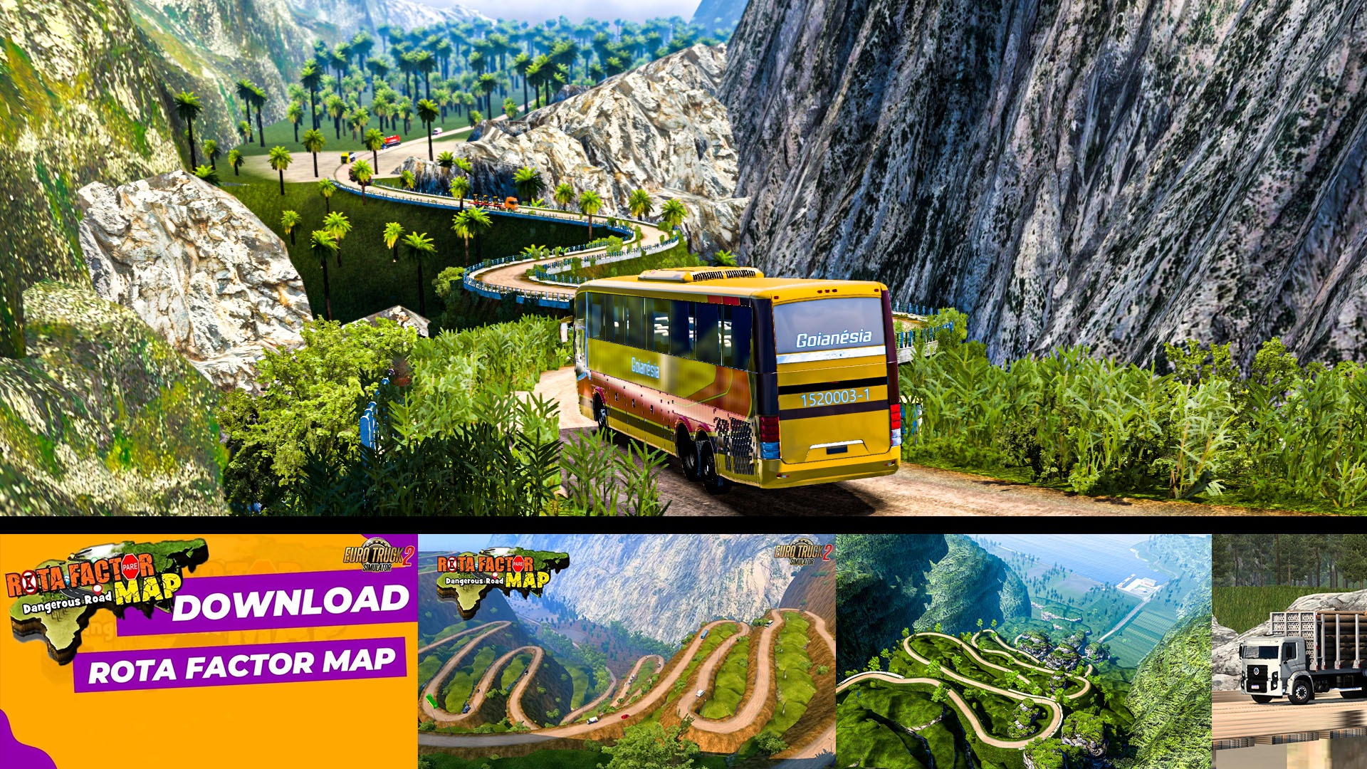 MOD ETS2 – Bản Đồ Rota Factor With New Dangerous Road (1.55)
