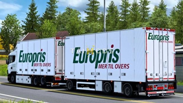 MOD ETS2 – Thùng Hàng Bussbygg Chassis+Drawbar Trailer V1.4.6 (1.53)