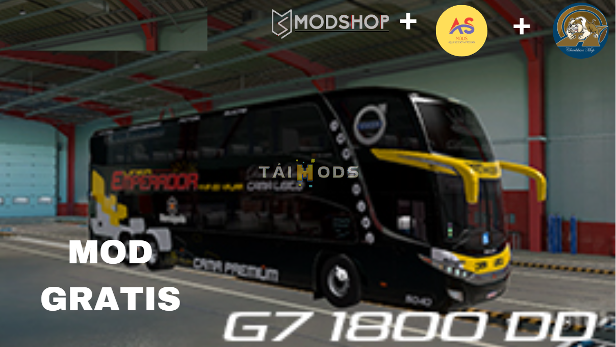 MOD ETS2 – Xe Khách ONIBUS G7 DD 1800 MOD FREE PARA O ETS2-1.49 ✅