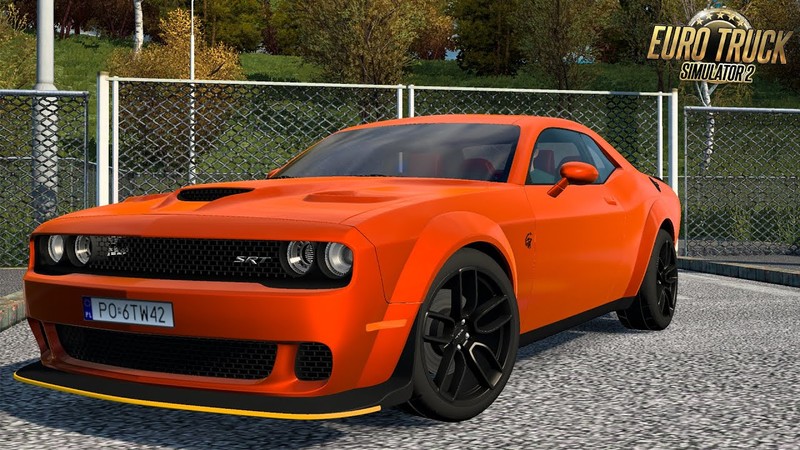 MOD ETS2 – Xe Hơi Dodge Challenger SRT Hellcat Widebody 2018 (1.49)