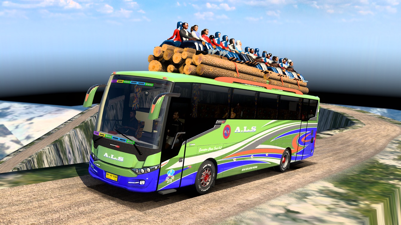 MOD ETS2 – Xe Khách Có Khách Ngồi Trên Nóc (1.40 – 1.49)