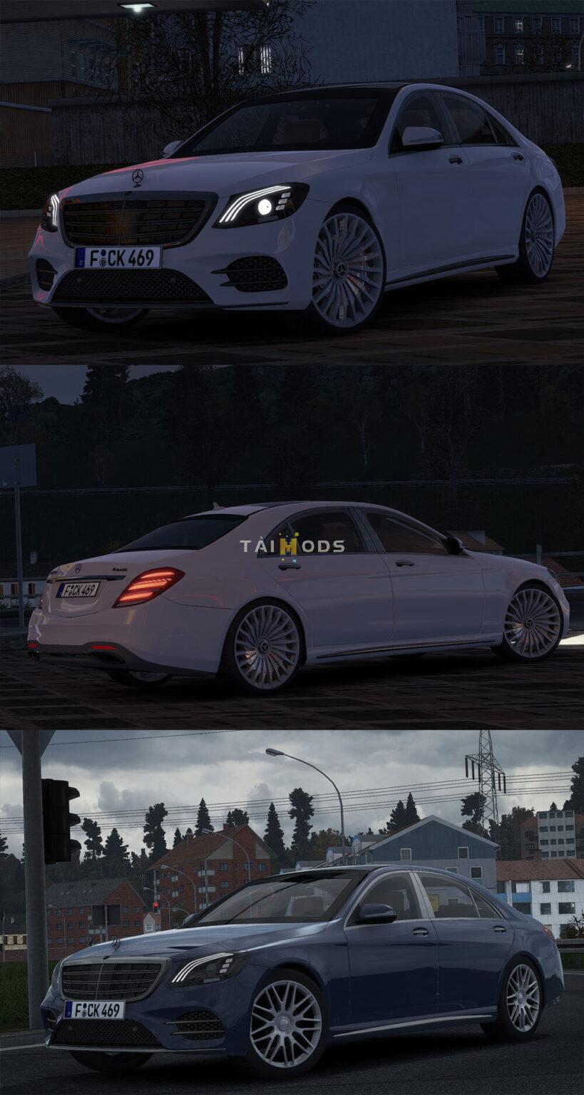 MOD ETS2 – Xe Hơi Mercedes-Benz W222 S-Class S-400d (1.54)