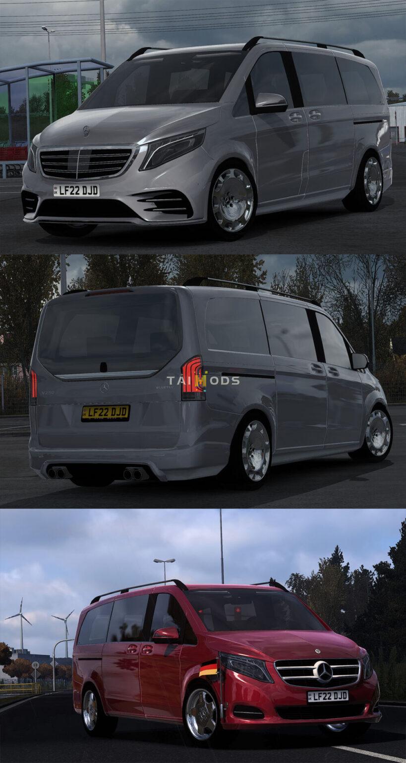 MOD ETS2 – Xe Hơi Mercedes-Benz W447 V-Class (1.54)