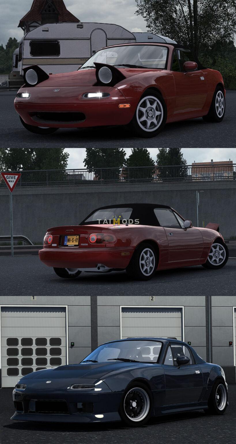 MOD ETS2 – Xe Hơi Mazda MX-5 Miata NA (1.54) MOD ETS2 – Xe Hơi Mazda MX-5 Miata NA (1.54)