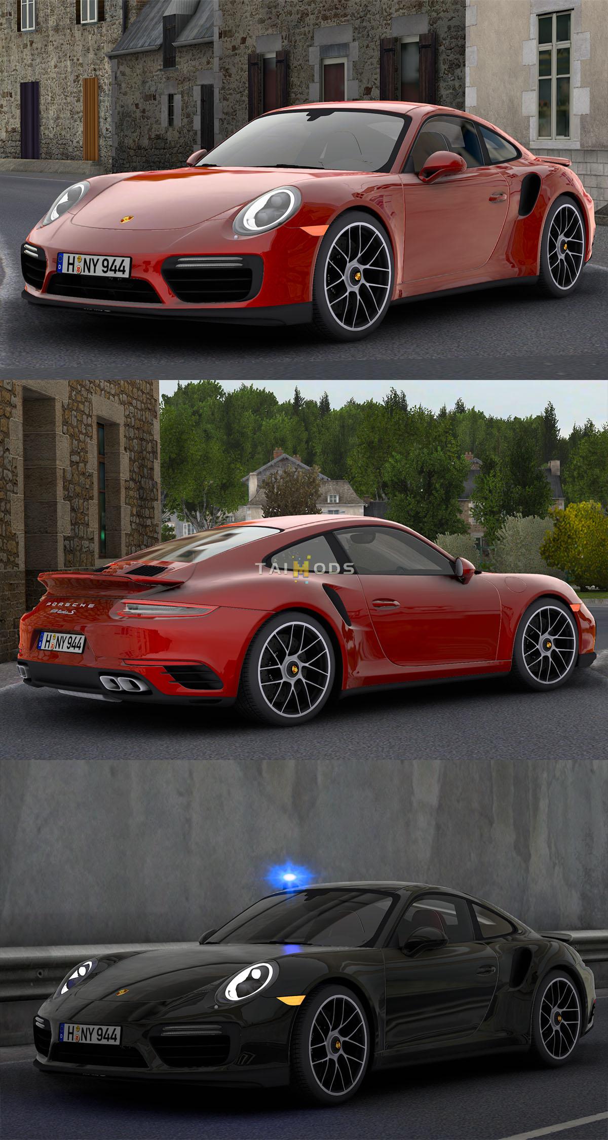 MOD ETS2 – Xe Hơi Porsche 991.2 911 Turbo S 2016 V1.5 (1.48)