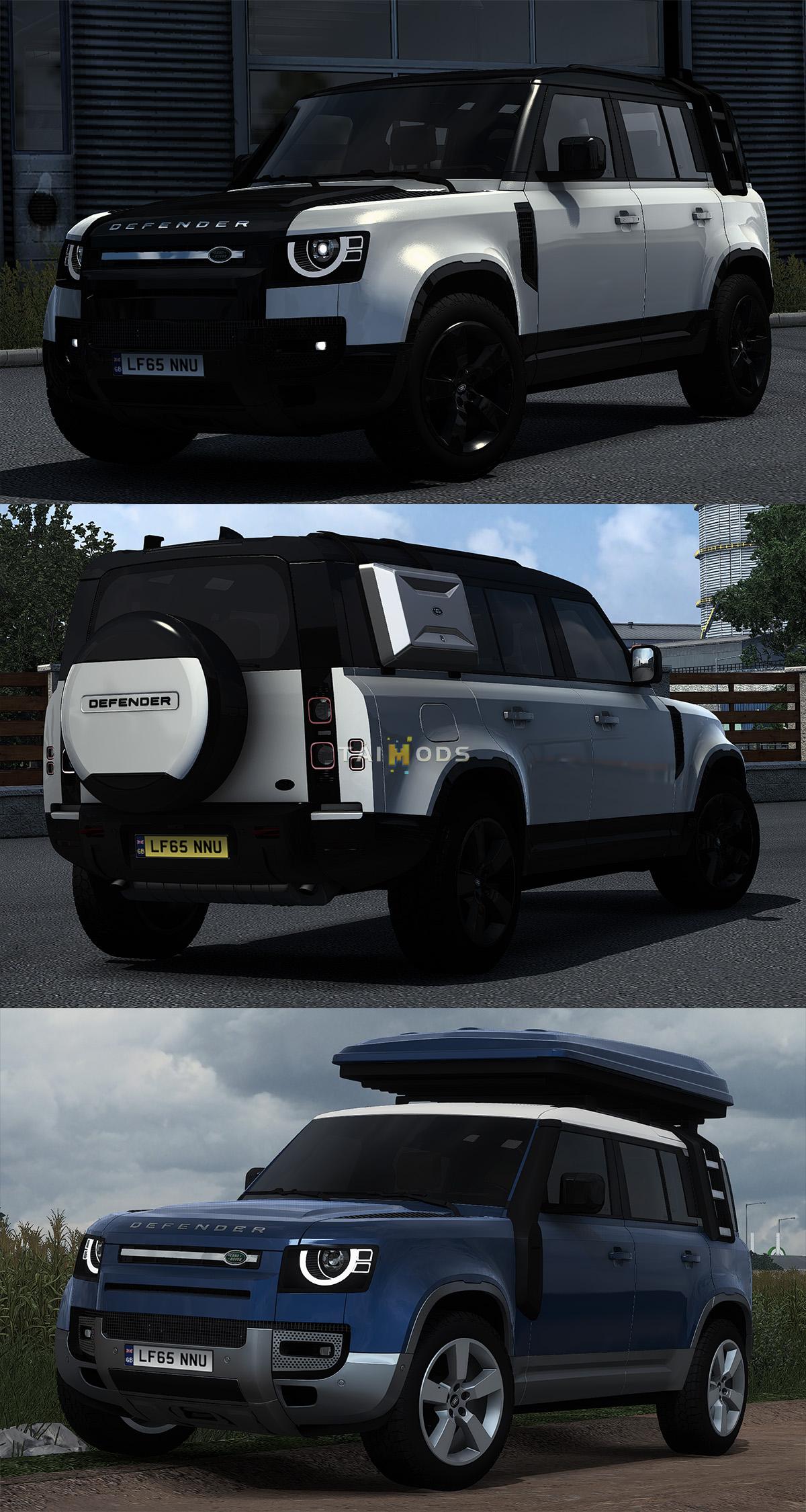MOD ETS2 – Xe Hơi Land Rover Defender 110 2023 L663 (1.51)