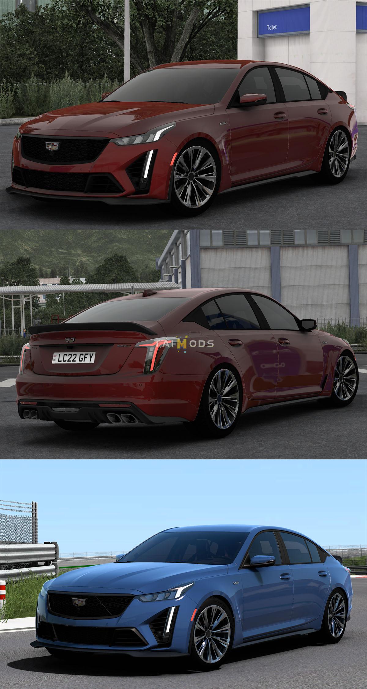 MOD ETS2 – Xe Hơi Cadillac CT5-V Black Wing 2022 V1.0 (1.48)