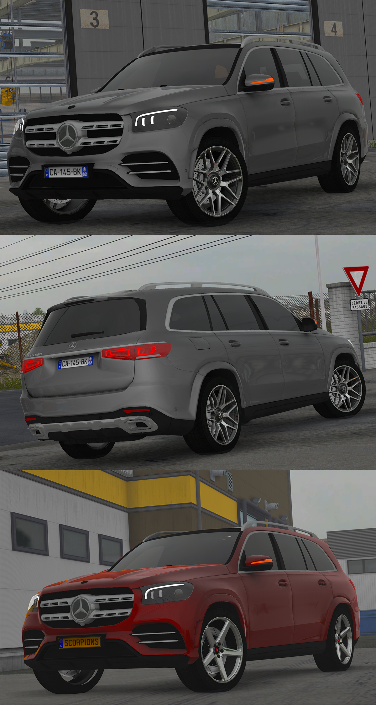 MOD ETS2 – Xe Hơi Mercedes-Benz X167 GLS-Class (1.50)