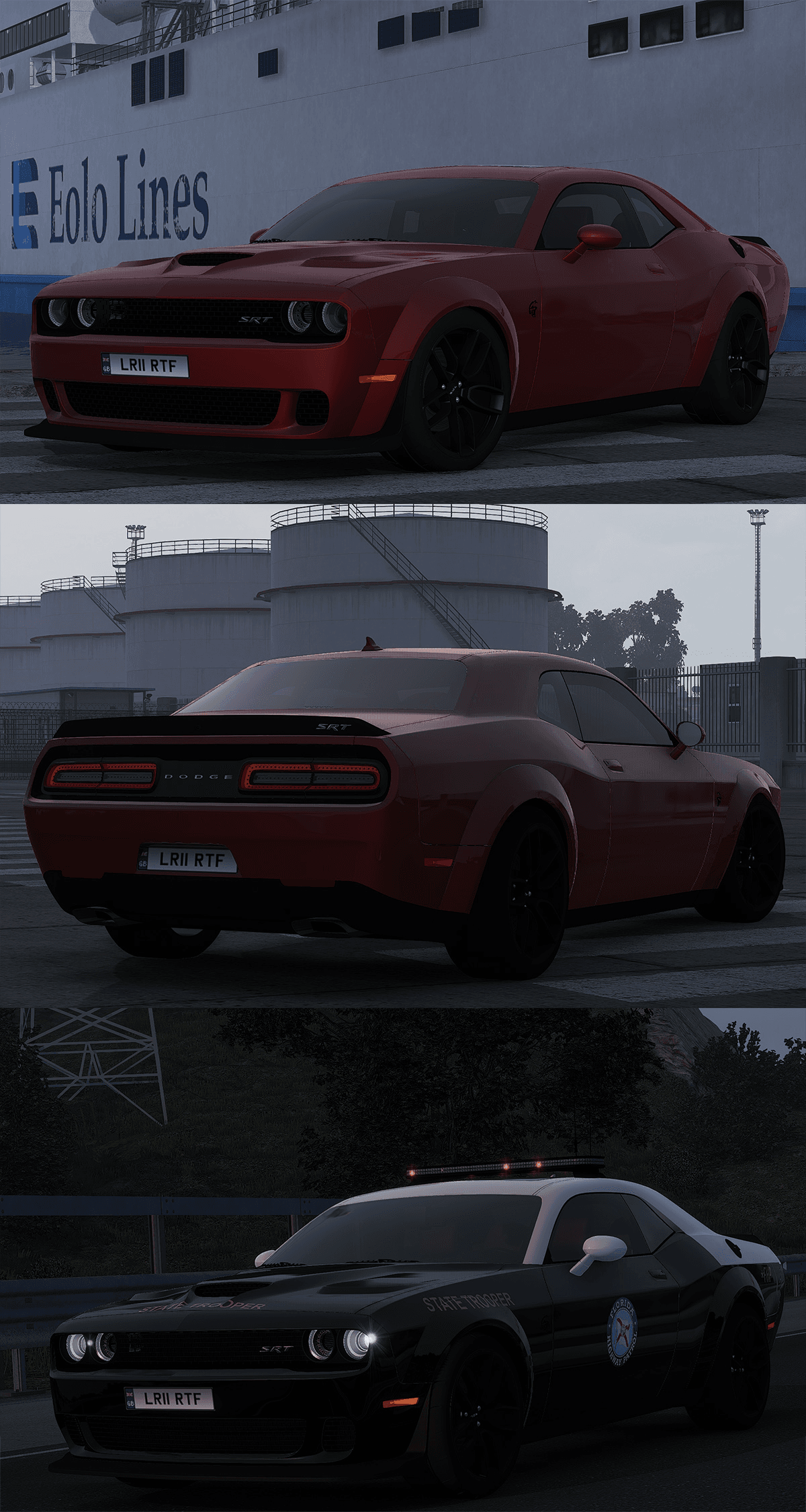 MOD ETS2 – Xe Hơi Dodge Challenger SRT Hellcat Widebody 2018 (1.51)