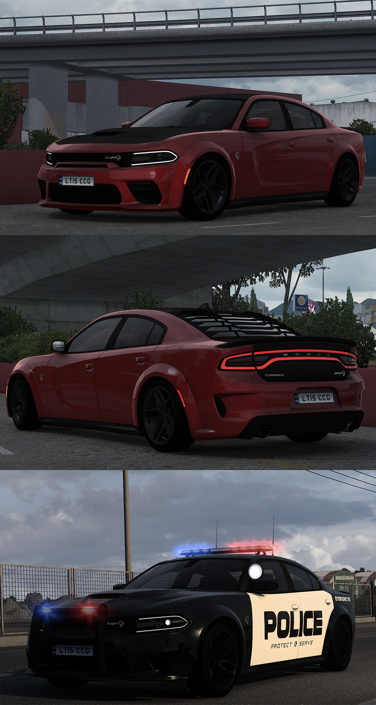 MOD ETS2 – Xe Hơi Dodge Charger SRT Hellcat Redeye Widebody 2021 (1.51)