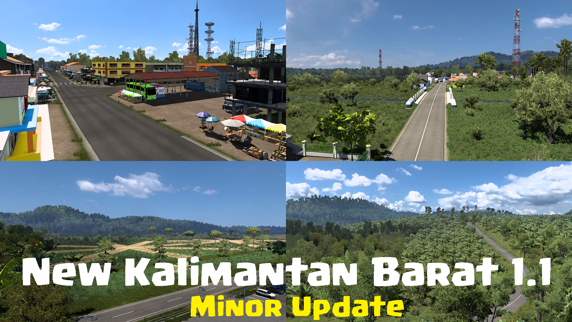 MOD ETS2 – Bản Đồ New West Kalimantan (1.53-1.56)