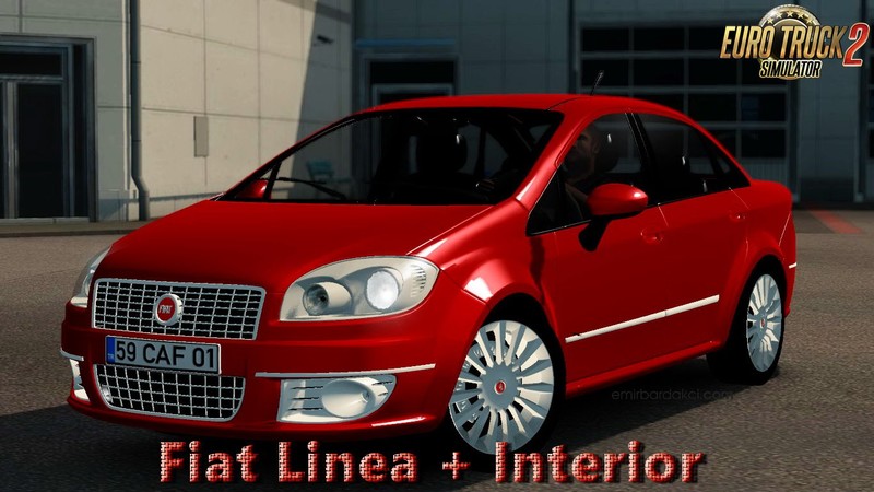 MOD ETS2 – Xe Hơi Fiat Linea + Interior (1.48)