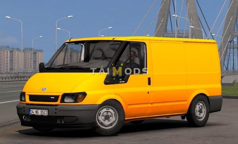 MOD ETS2 – Xe Hơi Ford Transit MK6 + Interior (1.48)