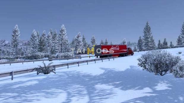 MOD ATS – Thời Tiết Tuyết – Frosty Winter Weather Mod (1.52)