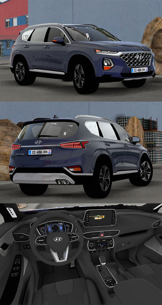 MOD ETS2 – Xe Hơi Hyundai Santa Fe TM v2.3 – 1.49