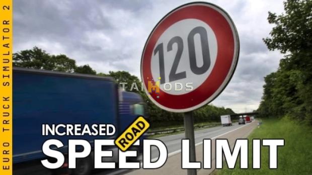 MOD ETS2 – Increased Road Speed Limits V1.53.241122 (1.53)