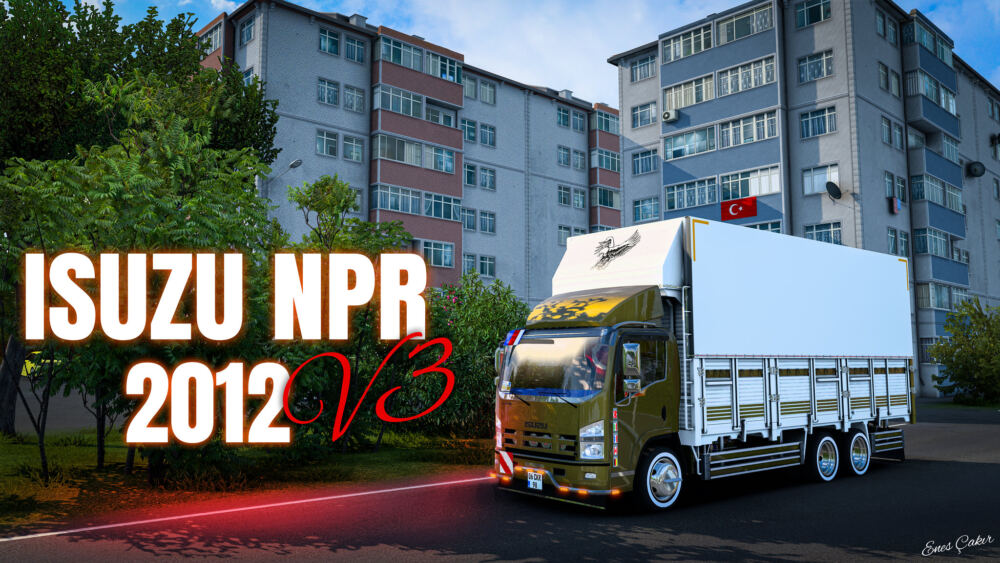 MOD ETS2 – Xe Tải ISUZU NPR 2012 V3 1.55 –  NEW UPDATE (1.56)