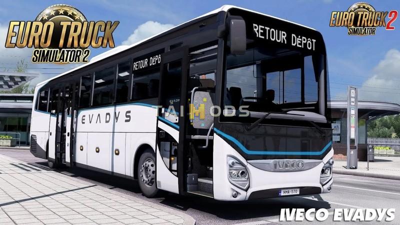 MOD ETS2 – Xe Khách Iveco Evadys Line 13m v1.0.21.49 – 1.49