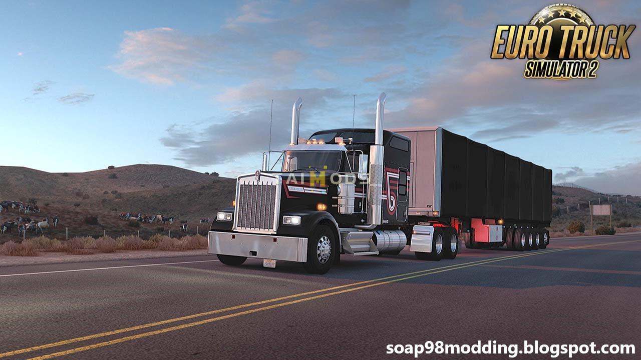 MOD ETS2 – Xe Tải Kenworth W900 LE (1.48)