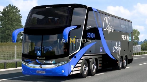 MOD ETS2 – Xe Khách Marcopolo Paradiso G7 1800 DD Scania V2.0 (1.52)