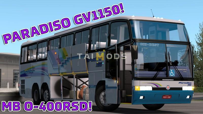 MOD ETS2 – Xe Khách Mercedes Benz Marcopolo Paradiso GV 1150 O400RSD v1.49
