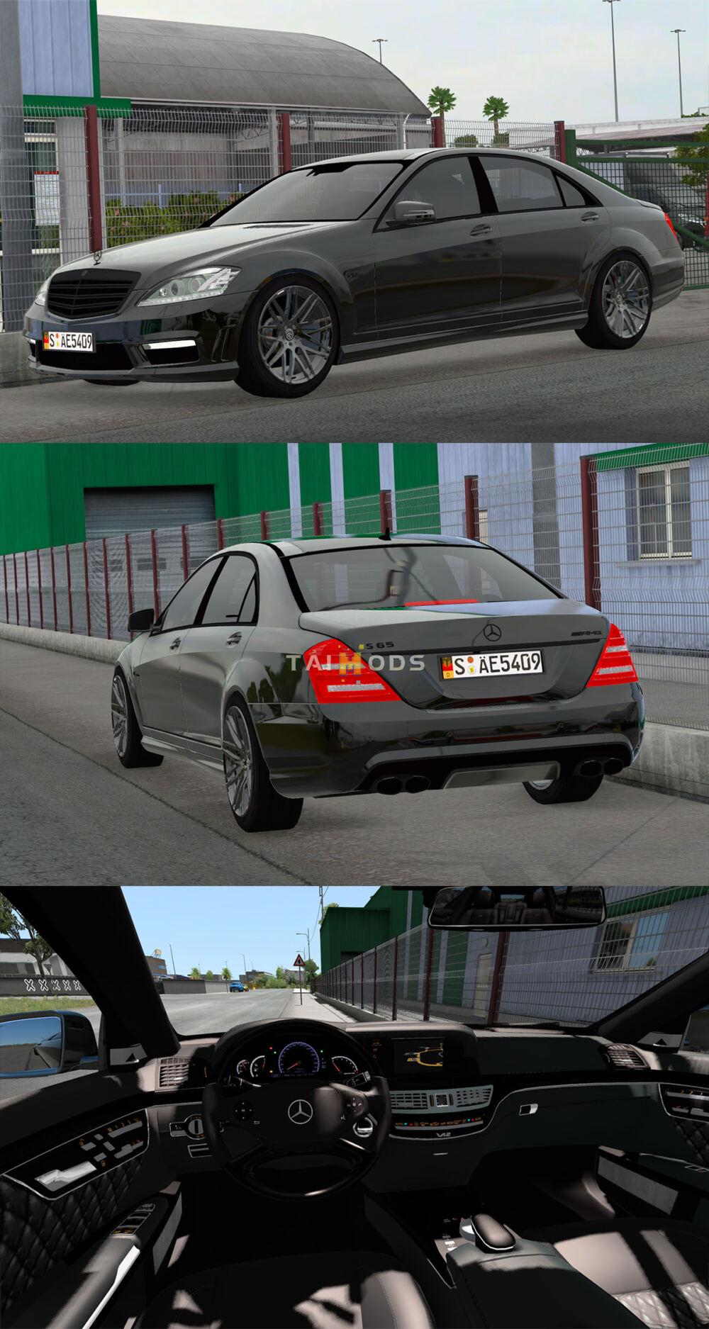 MOD ETS2 – Xe Hơi Mercedes-Benz W221 2012 S65 AMG v3.6 – 1.49