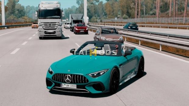 MOD ETS2 – Xe Hơi Mercedes SL63 AMG 2023 V1.0 (1.53)