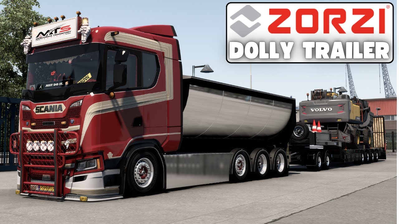 MOD ETS2 – Thùng Hàng Noxa Custom Modding Zorzi Trailer + Dolly (1.49)