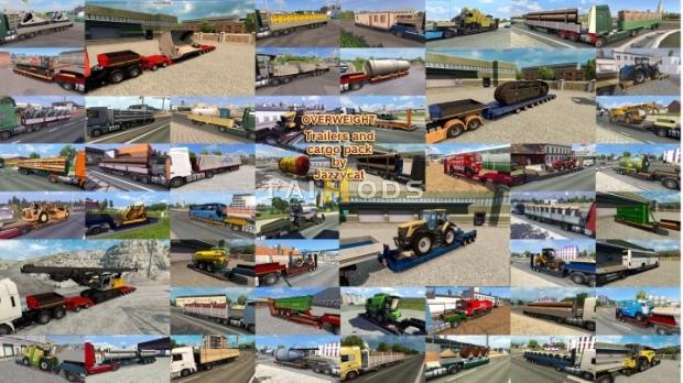 MOD ETS2 – Thùng Hàng Overweight Trailers and Cargo Pack V11.9.5 (1.52)
