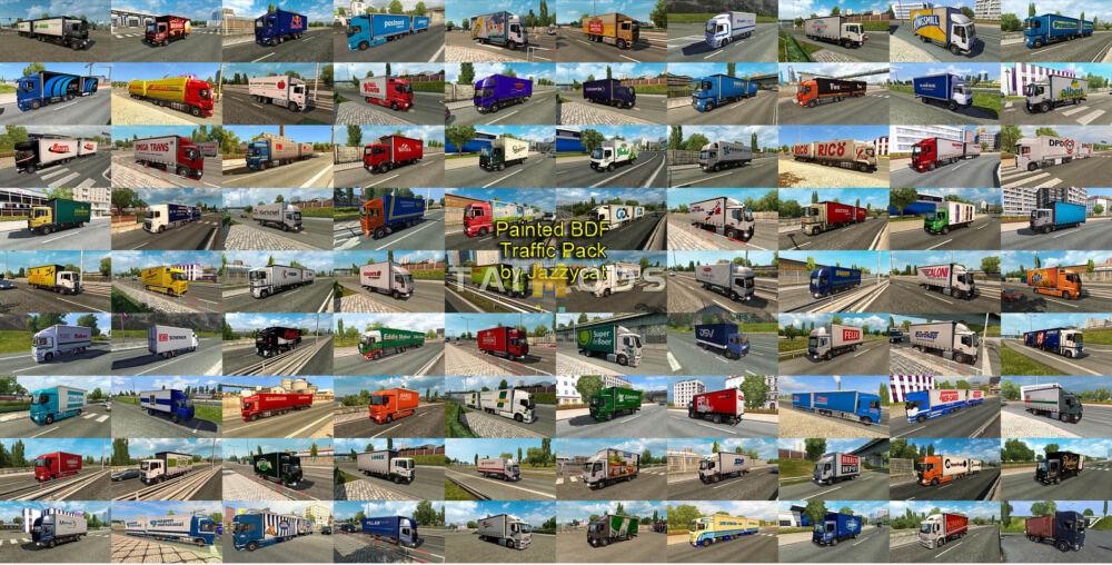 MOD ETS2 – Xe Lưu Thông Painted BDF in Traffic Pack (1.49)