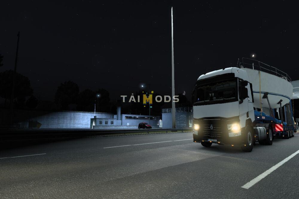 MOD ETS2 – Độ Thực Tế Của Đèn Xe Realistic Headlight Flares (1.49)