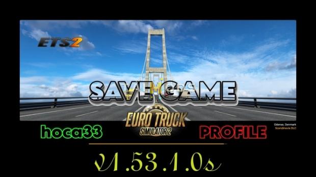 MOD ETS2 – Save Game (Profile) V1.53.1.0s (1.53)