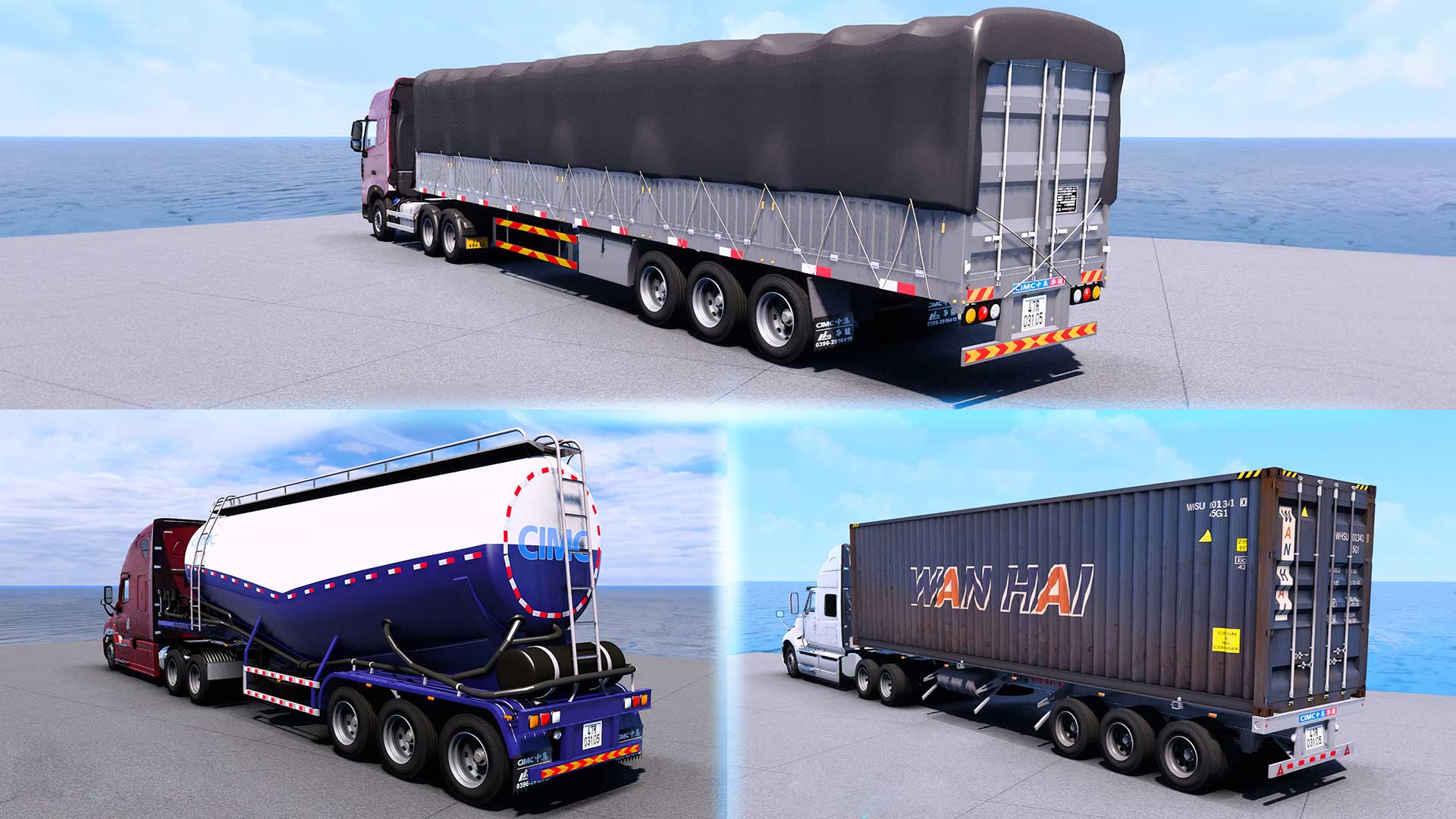 MOD ETS2 – Bộ Thùng Hàng CIMC Trung Quốc