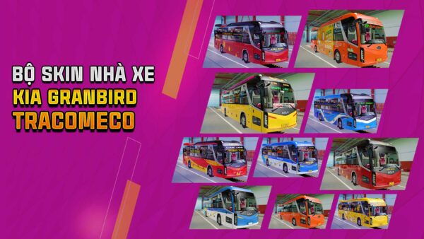 MOD ETS2 - Bộ Skin Xe Khách Miền Tây - KIA Granbird Tracomeco