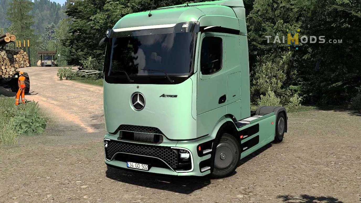 MOD ETS2 – Xe Tải Điện Mercedes Benz Actros MP6 (1.54) MOD ETS2 – Xe Tải Điện Mercedes Benz Actros MP6 (1.54)
