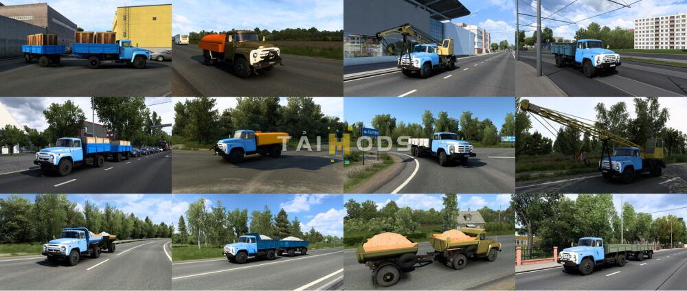 MOD ETS2 – Xe Lưu Thông ZIL Traffic Pack (1.49)